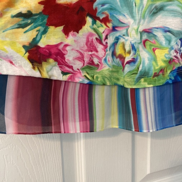 christopher and banks 3/4” sleeve multicolor top - Picture 4 of 4